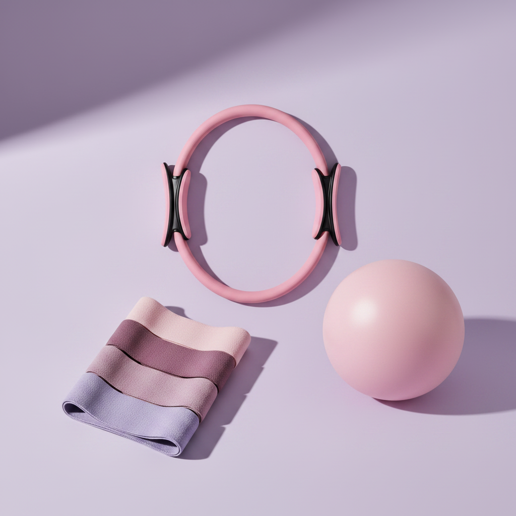 Kit Pilates en Casa VALZOREM: anillo, bola y bandas a juego