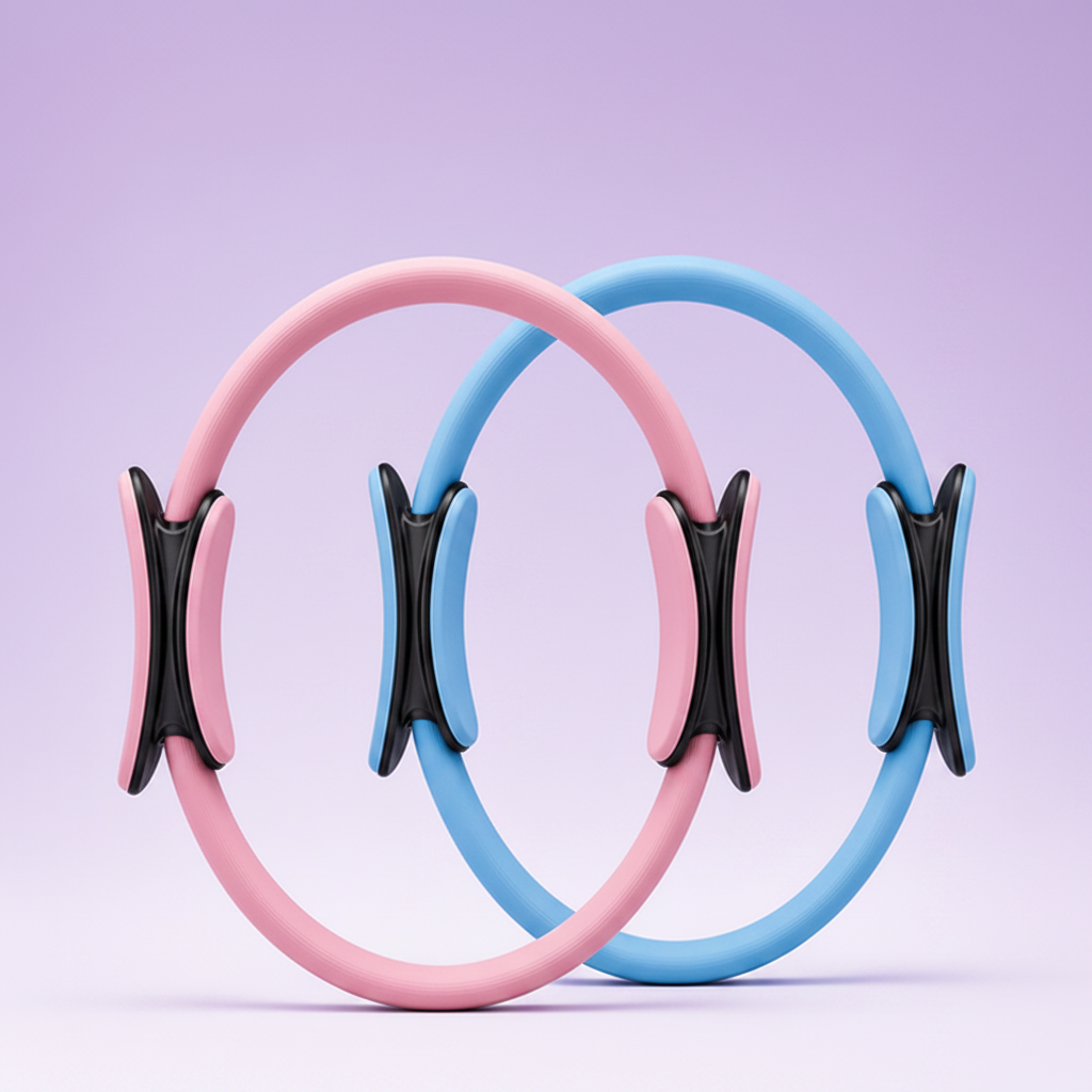 Pack de 2 anillos de Pilates VALZOREM en rosa y azul